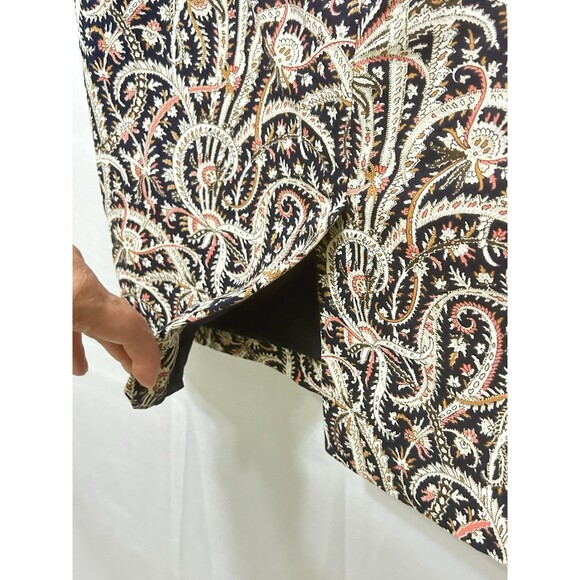 J. Crew Womens 0 Number‎ 2 Pencil Paisley Knee High Skirt - Picture 7 of 9